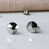 Chrome Crystal Titanium Earrings, 6.5mm